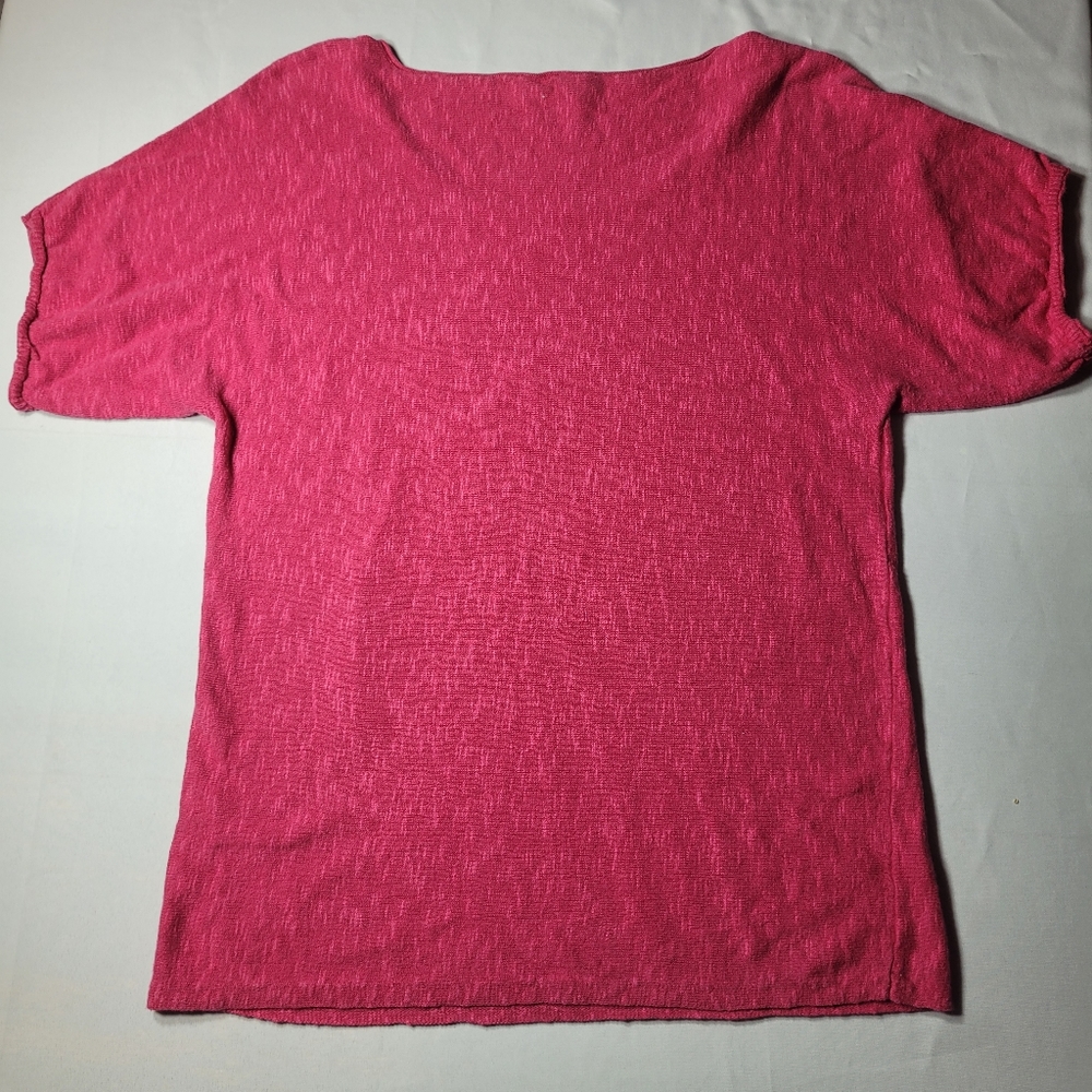 Eileen Fisher Linen Pink Top sz S - Picture 4 of 10